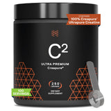 HPN C2 Creatina Monohidrato en pote, pureza Creapure para rendimiento sostenido.