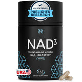 HPN NAD3: bote de cápsulas para equilibrio energético diario.