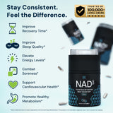 Estilo de vida activo con NAD3 para mayor resiliencia física.