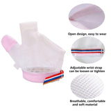 Guantes HS&ROXIN con ajuste rosa; muñeca regulable para comodidad diaria