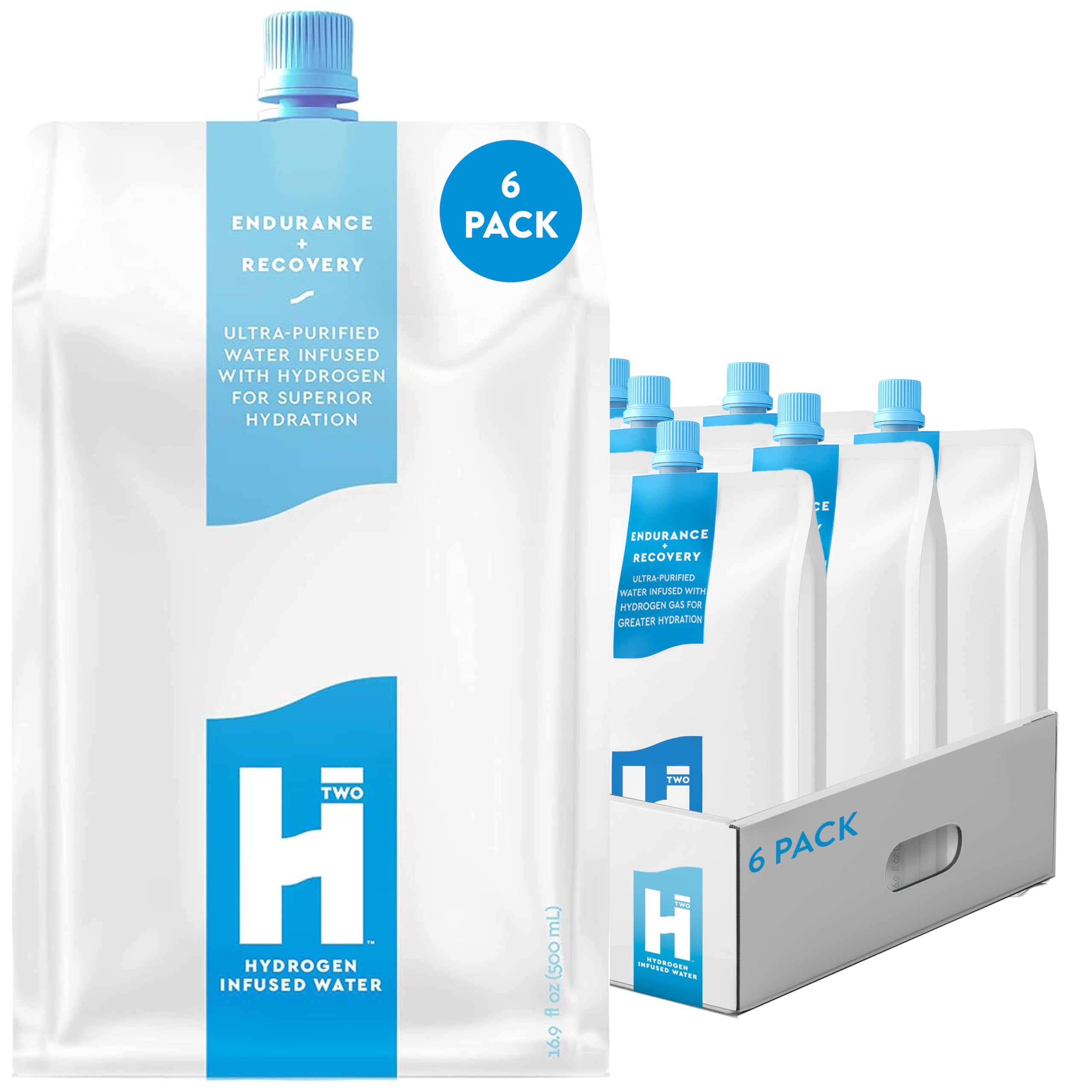 HTWO agua hidrogenada Original, empaque hermético que mantiene la potencia del hidrógeno para hidratación continua.