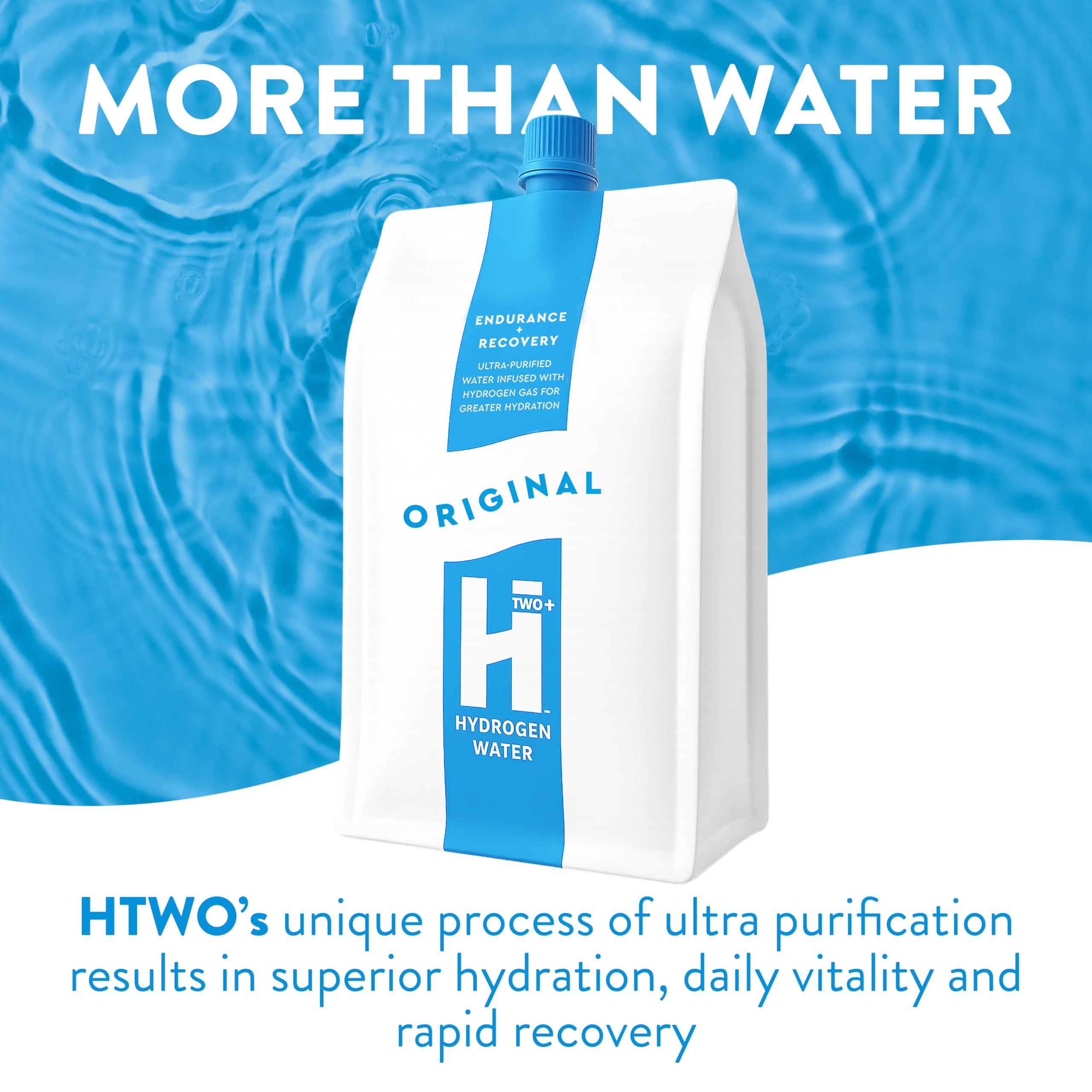HTWO agua hidrogenada Original, paquete portátil ideal para llevar a cualquier lugar.
