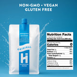 HTWO agua hidrogenada Original, tapa de aluminio diseñada para conservar la frescura y la potencia.