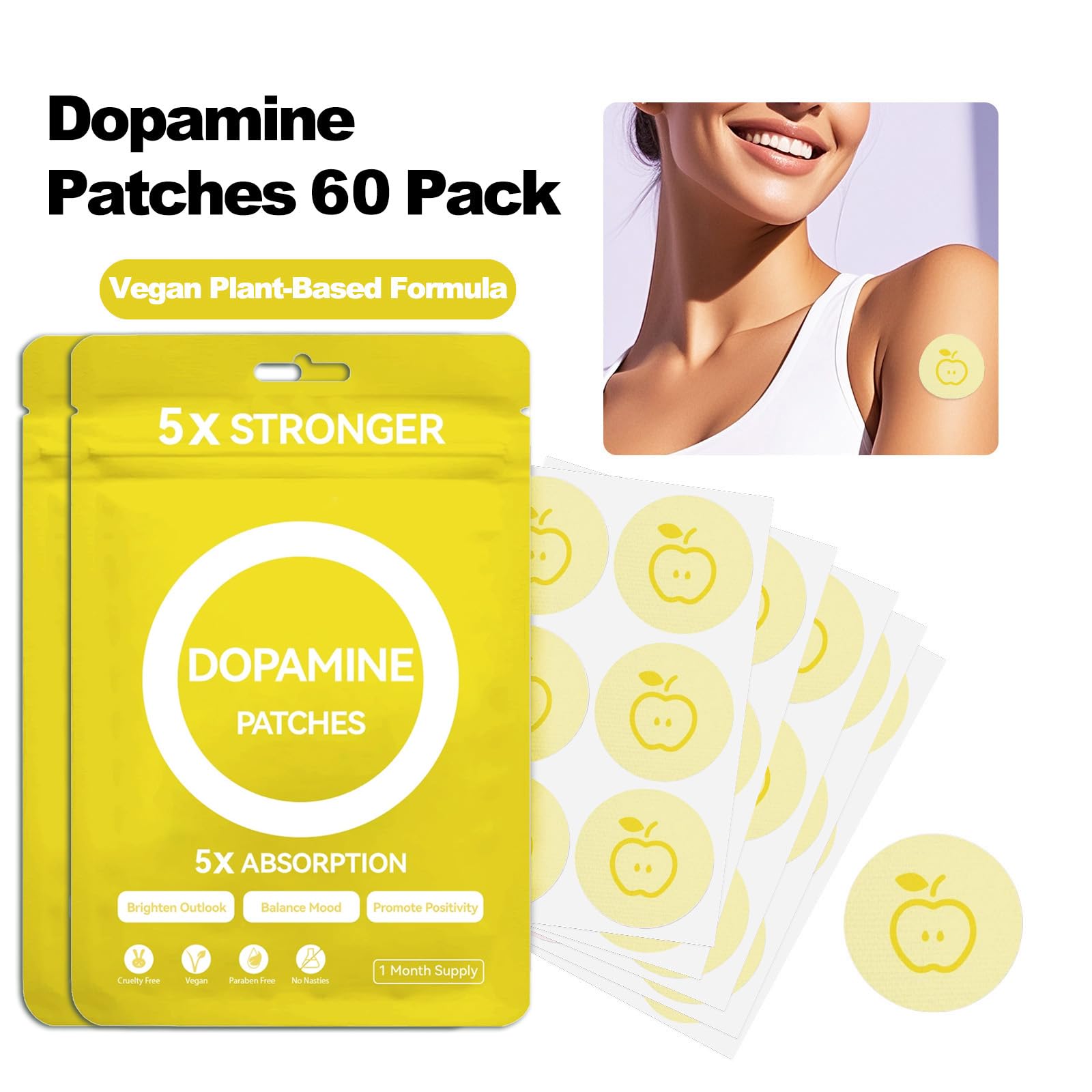 Huangirl Dopamine Patches: diseño compacto para llevarlo en viajes y trabajo.