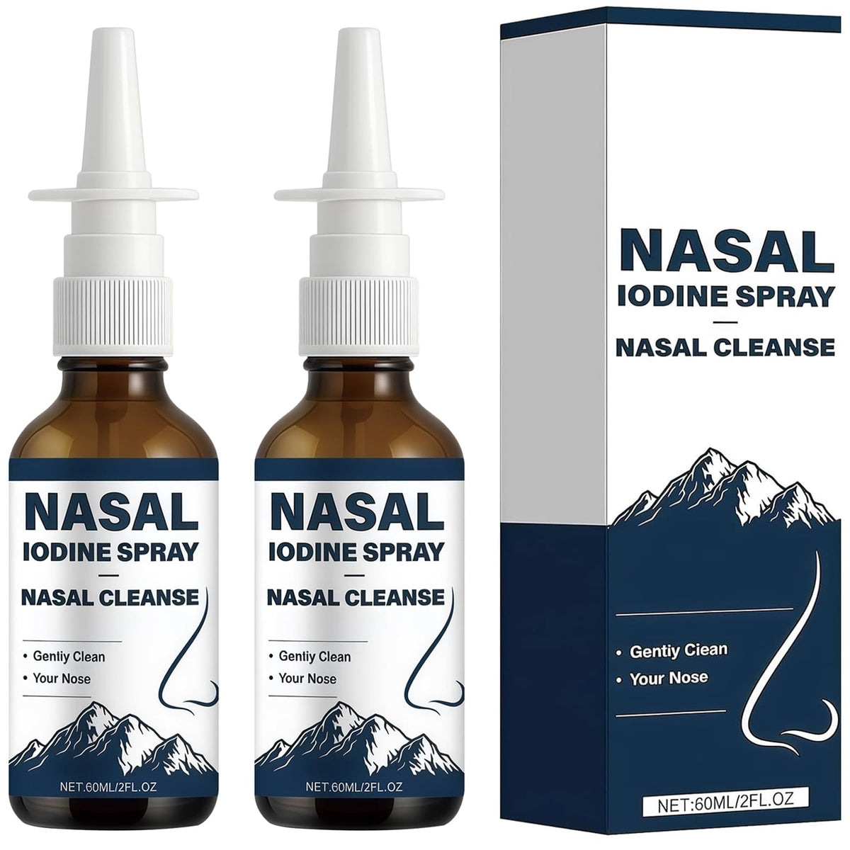 Huatinent spray nasal de yodo 120 ml para limpieza diaria