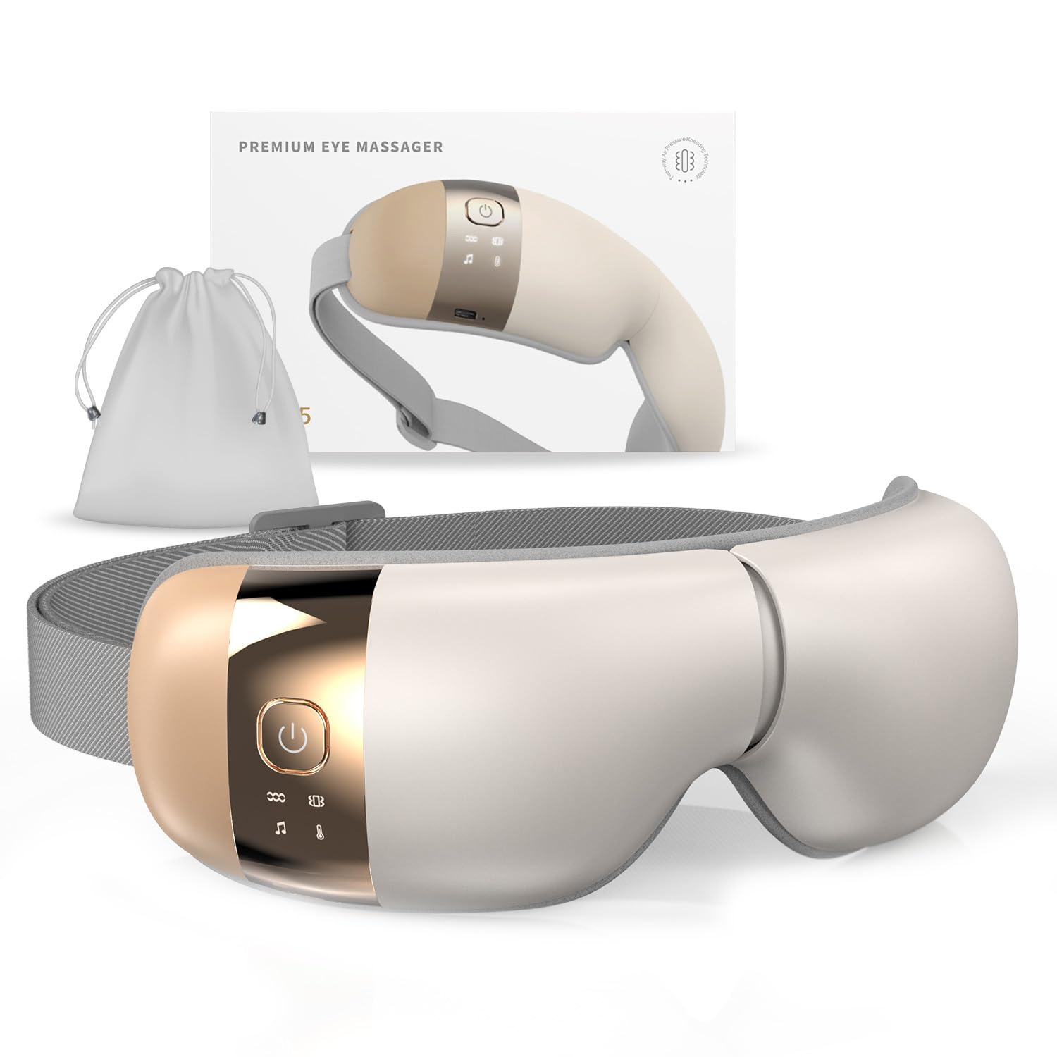 HubiCare con masaje ocular y calor suave para relajación ocular