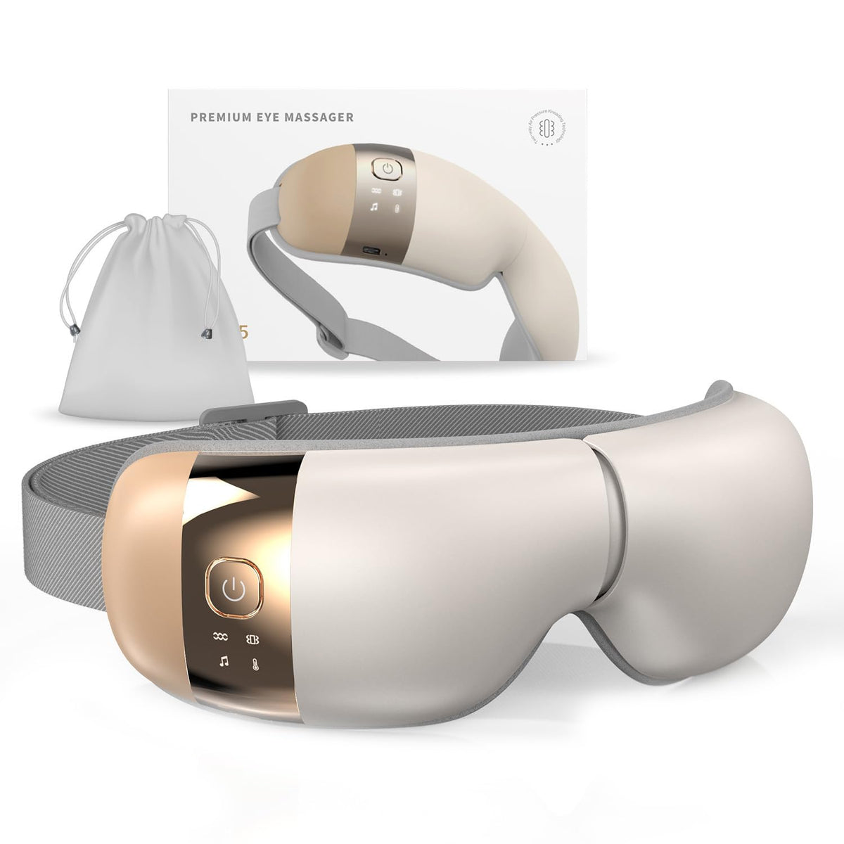 HubiCare con masaje ocular y calor suave para relajación ocular