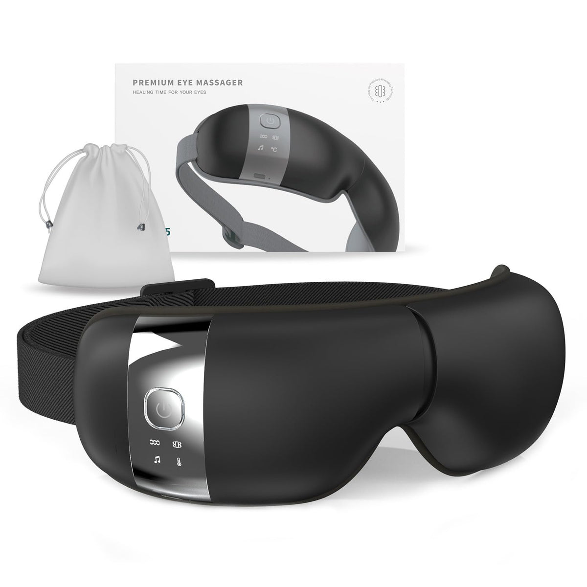 HubiCare masaje ocular con calor para relajación de ojos cansados.