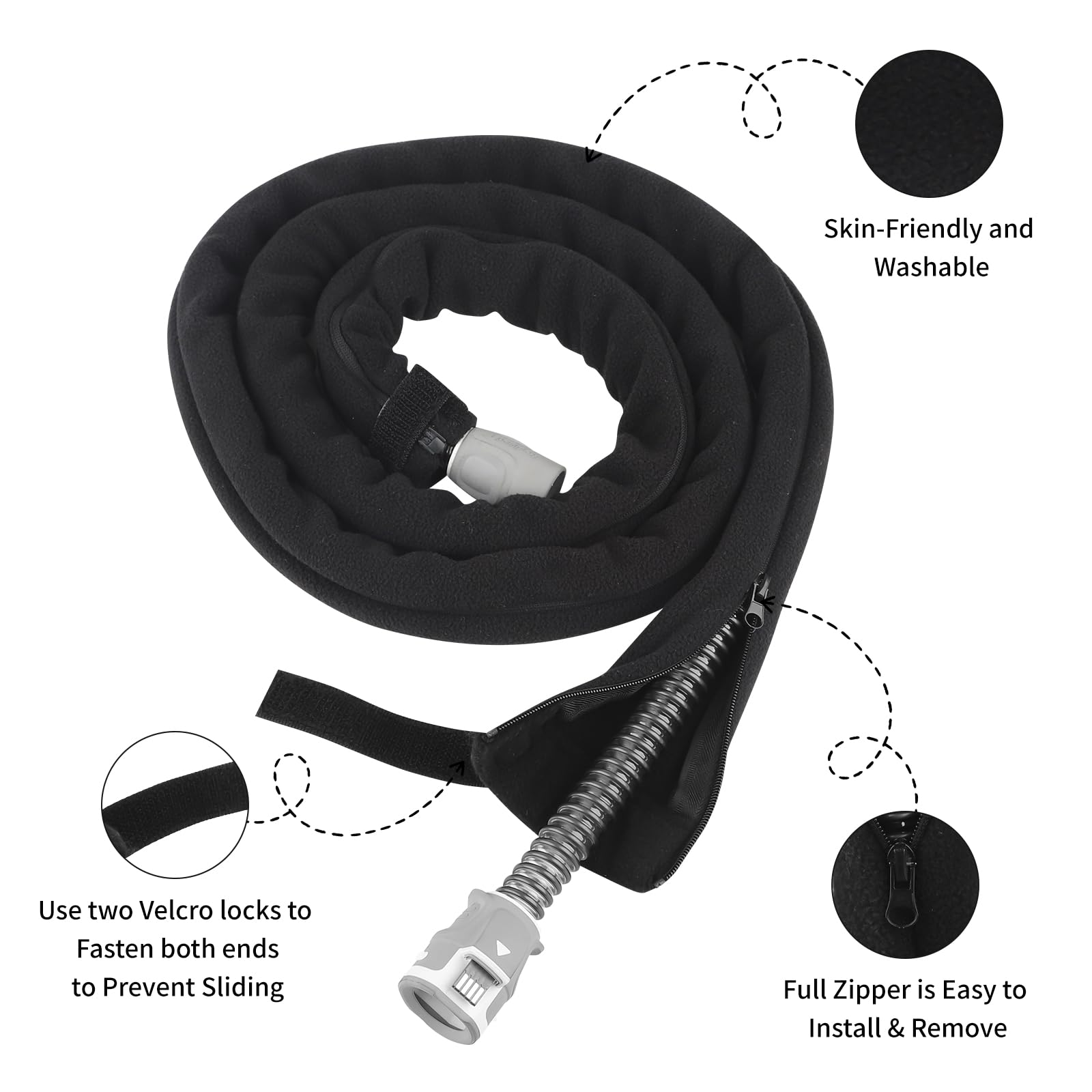HuCPAPxi funda manguera CPAP protege contra mordidas de gatos