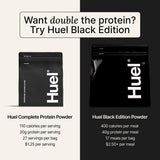 Huel 26 porciones por envase, conveniencia para compras regulares
