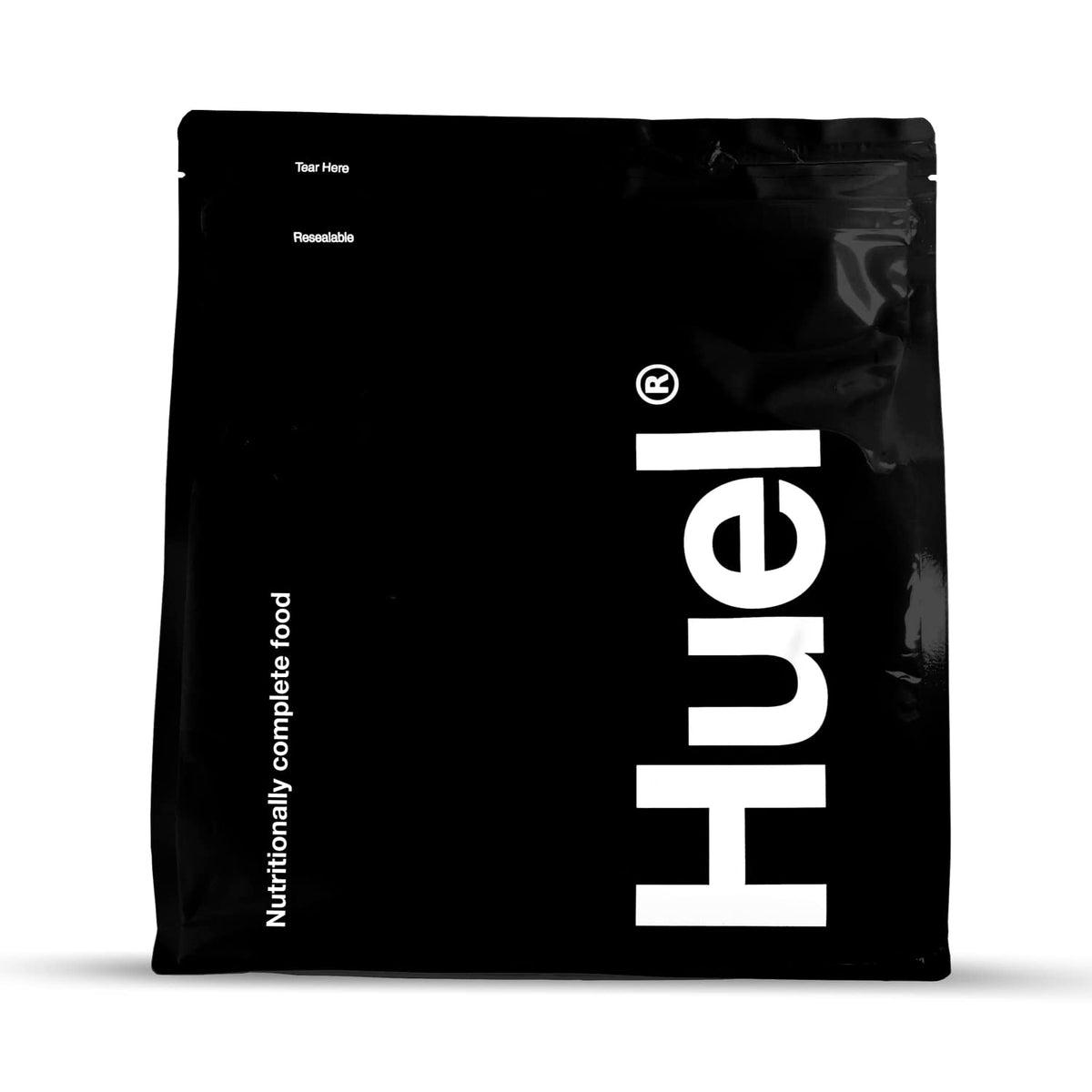 Huel Black Edition envase vainilla, ideal para desayunos rápidos y completos.