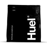 Huel Black Edition envase vainilla, ideal para desayunos rápidos y completos.
