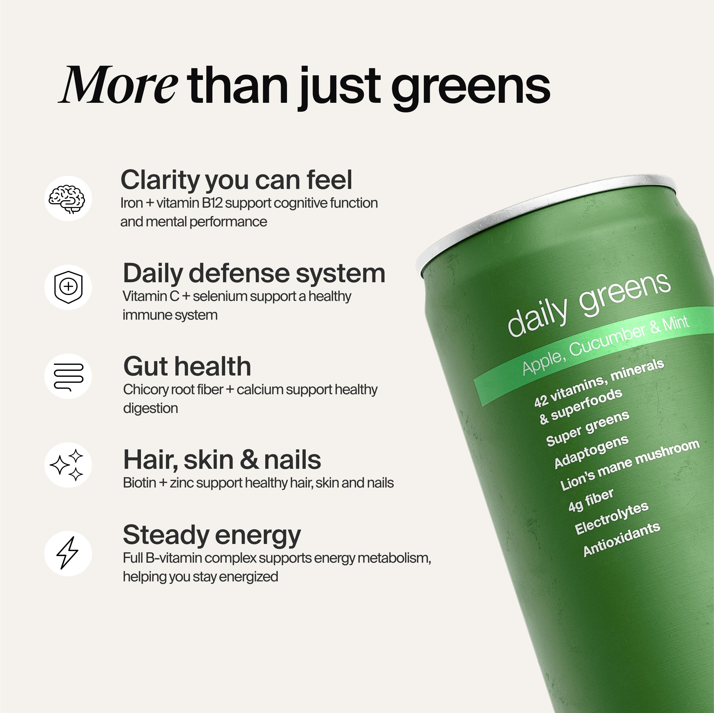 Huel Daily Greens sabor lima-menta, nota fresca para beber diario
