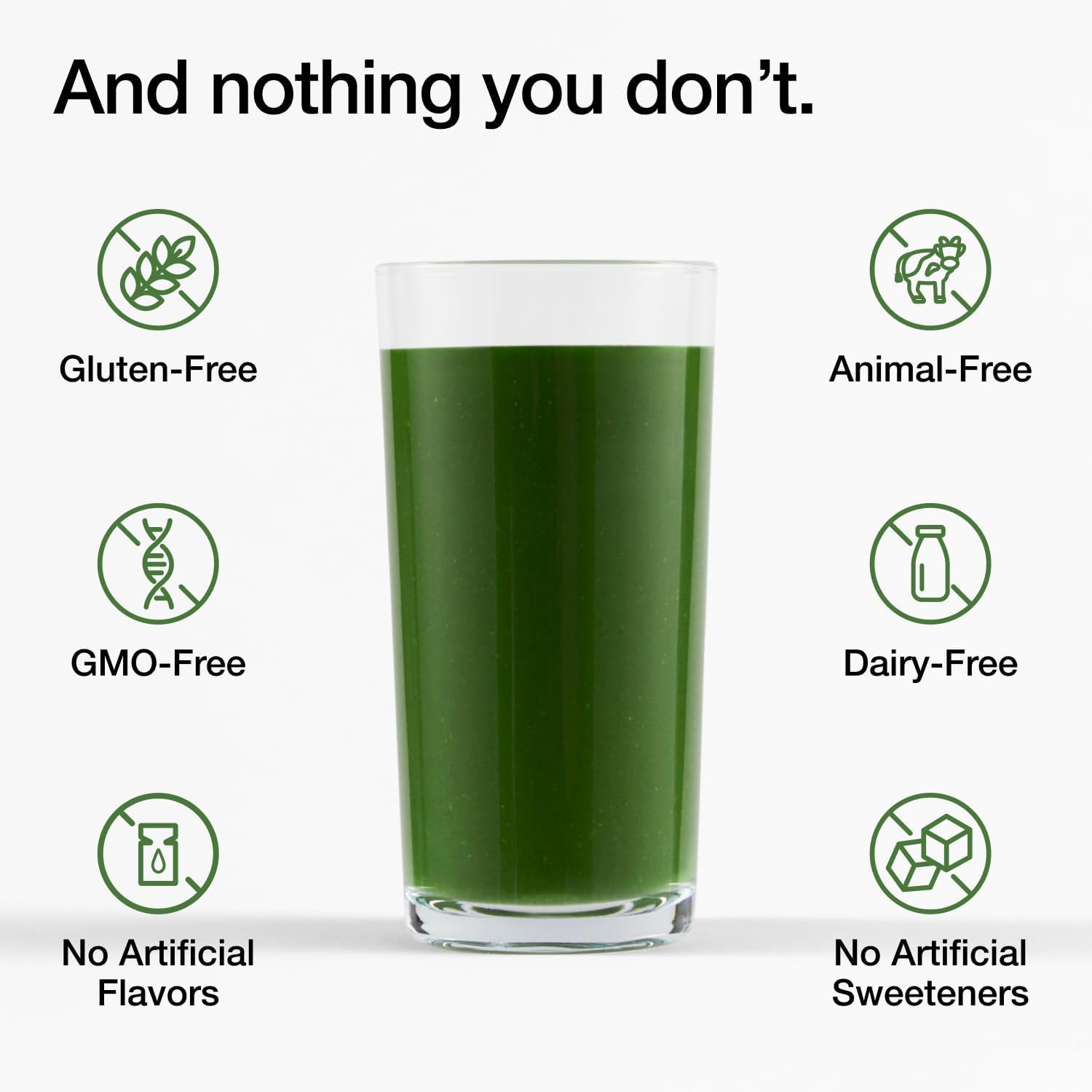 Huel Daily Greens, contiene probióticos para apoyar la digestión.