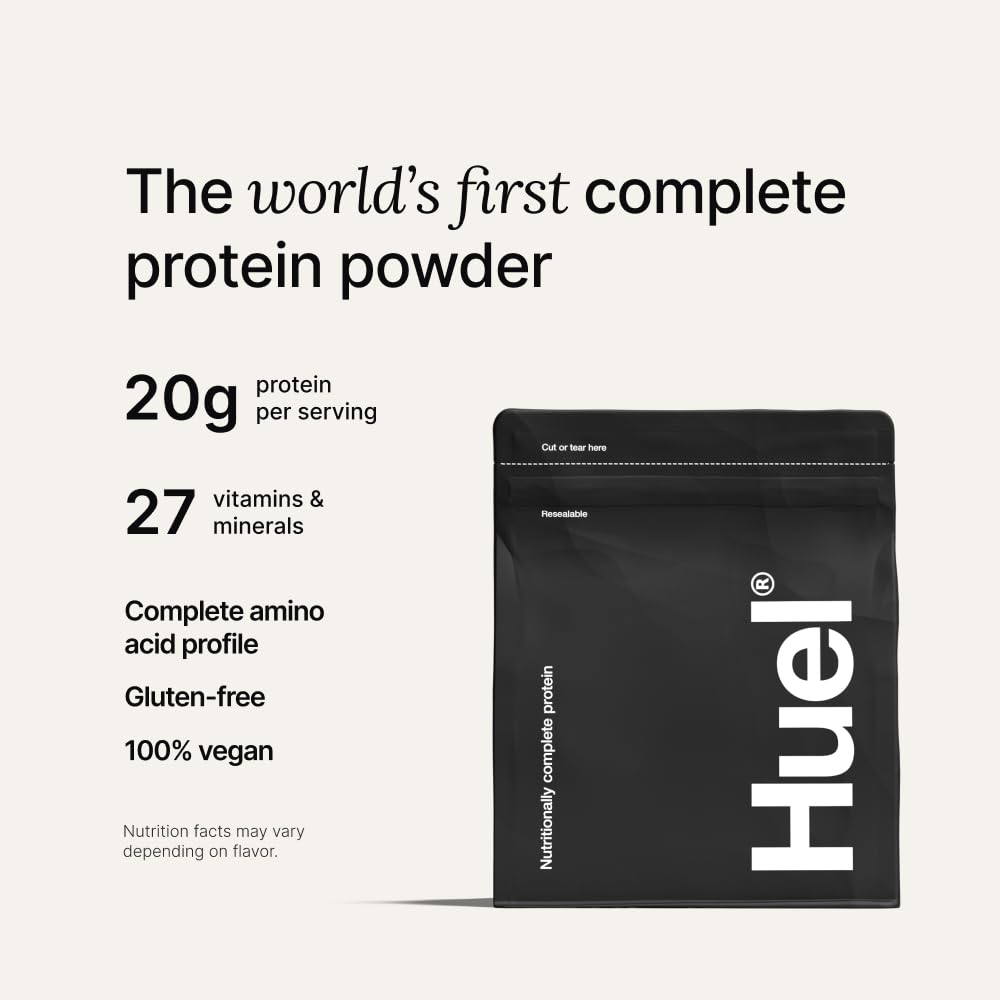 Huel ingredientes clave: cáñamo, haba y guisante para aminoácidos esenciales
