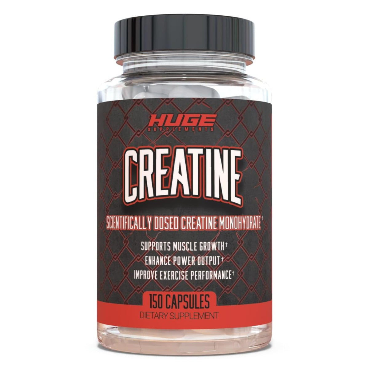 Huge Supplements Creatina Monohidratada porción de 5 g para potenciar entrenamientos