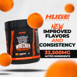 Huge Supplements Wrecked ingredientes clave respaldados para rendimiento y concentración.