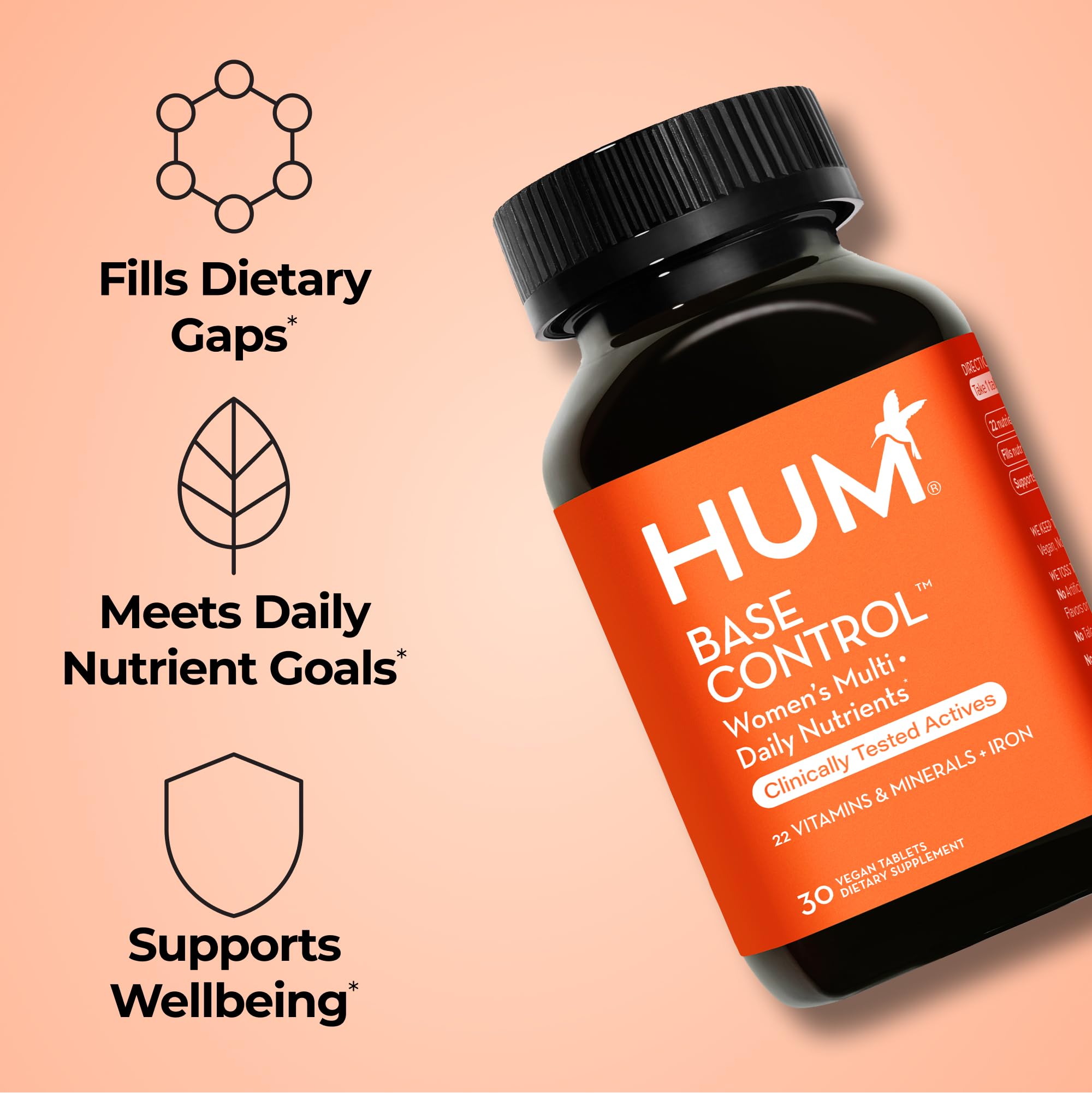Hum Base Control cápsulas: toma rápida y conveniente para completar nutrientes.