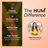 Hum Base Control estilo de vida saludable: complemento natural para mujeres activas.