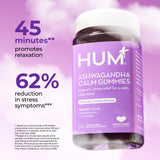 Textura suave de HUM Calm, gominolas fáciles de masticar en pausa breve.