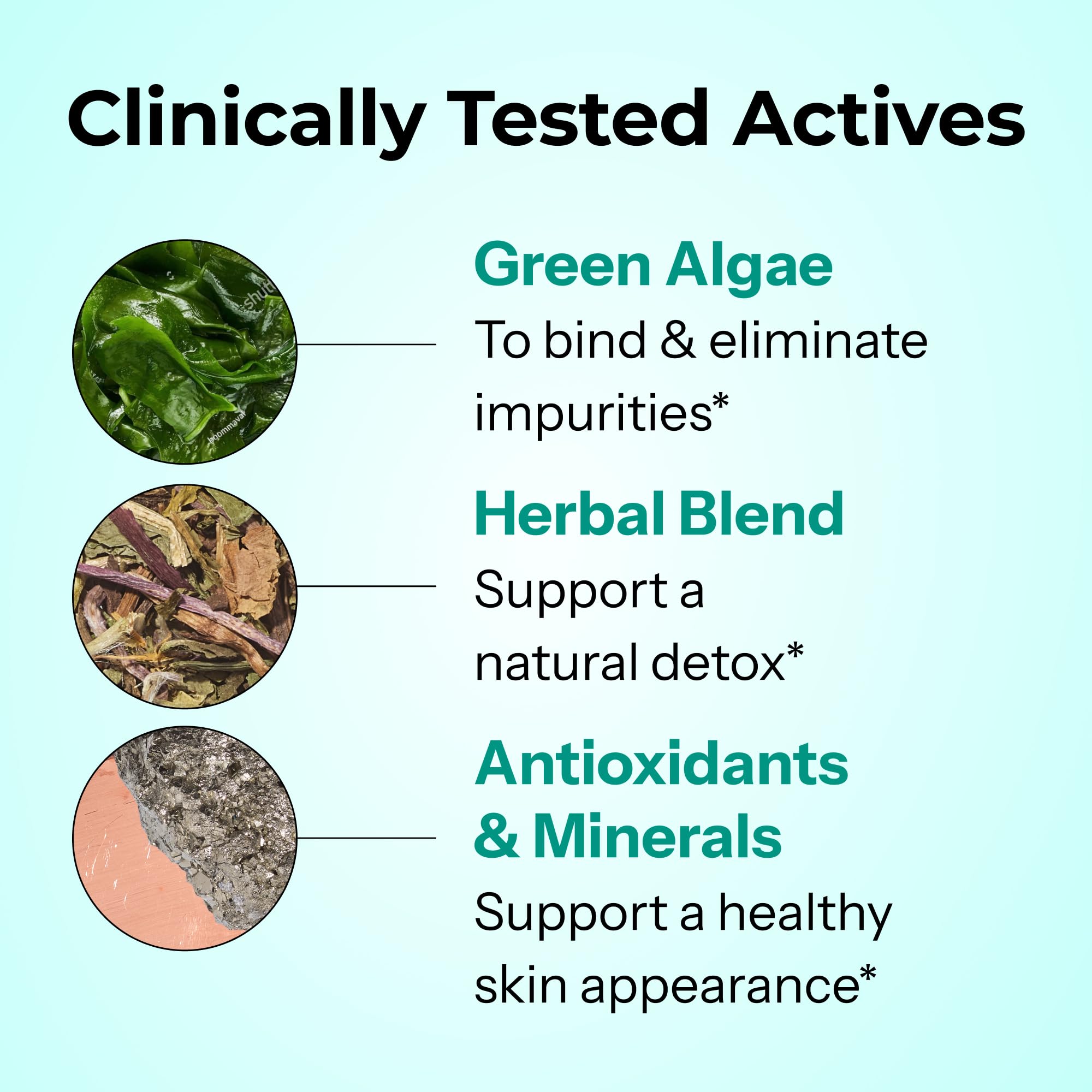 HUM Limpieza diaria con algas orgánicas, aportando nutrientes vegetales para detox suave.