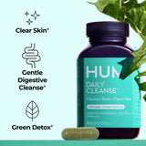 HUM Limpieza diaria cápsulas, ideal para soporte digestivo suave y claridad de piel potencial.