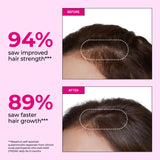 Gomitas HUM Hair Strong con folato y B12 para crecimiento celular.