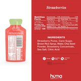 HÜMA Chia Energy Gel bottle used during a run for steady energy.