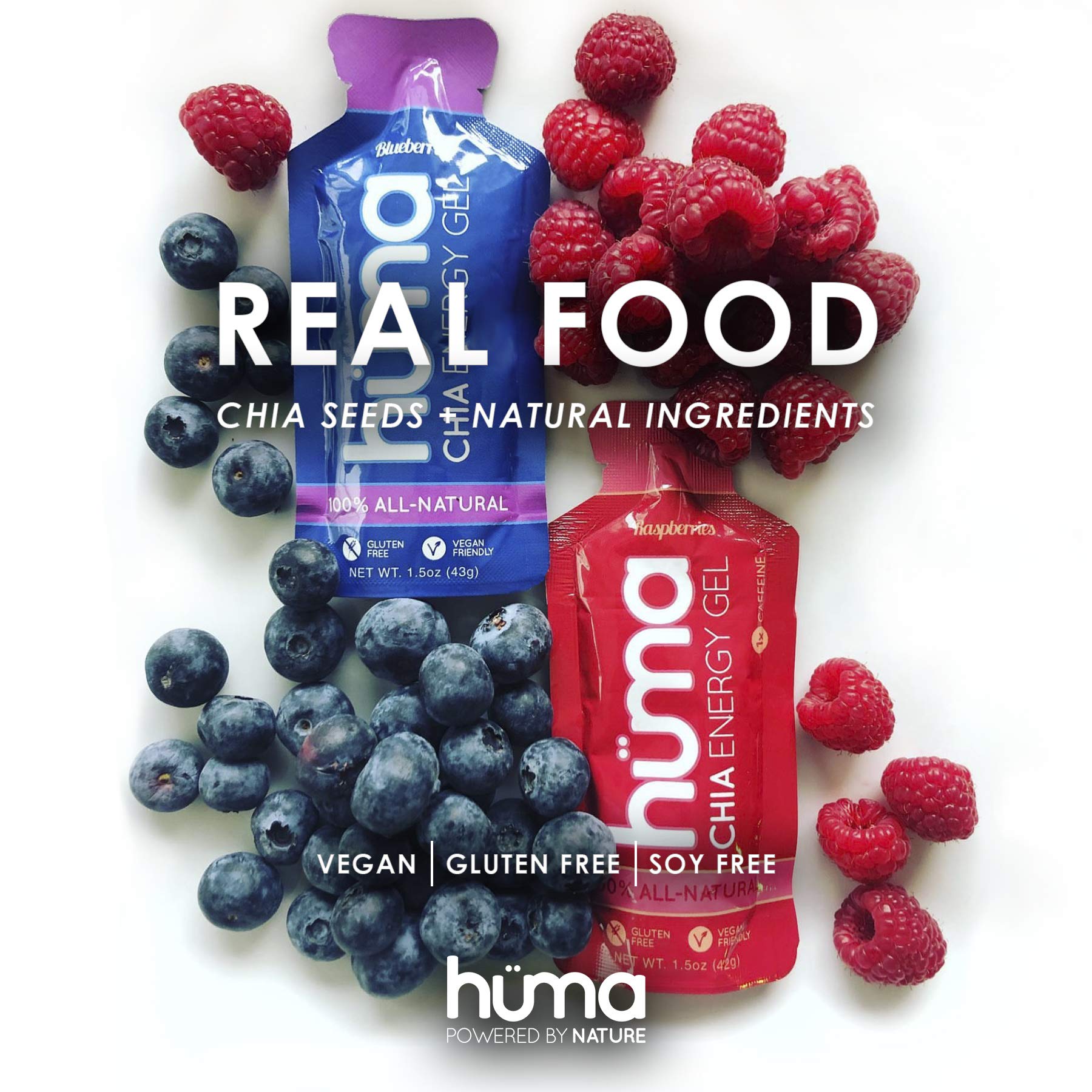 HÜMA CHIA ENERGY GEL con chía, energía natural para esfuerzos prolongados.