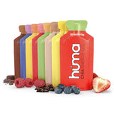 HÜMA Chia Energy Gel variety 24-pack box front for endurance fueling.