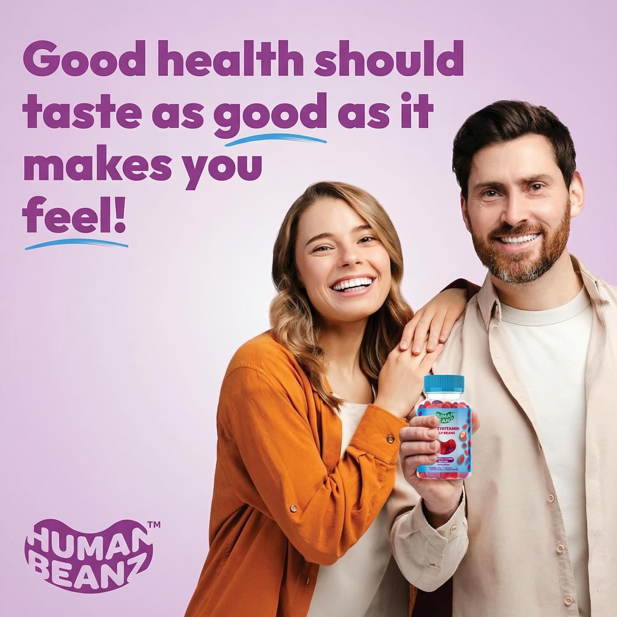 Human Beanz gominolas vegetarianas y kosher para adultos.