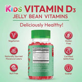Human Beanz gomitas Vitamina D3, para la escuela, apoyo diario durante el día escolar.