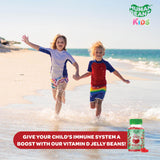 Human Beanz gomitas Vitamina D3, textura masticable, experiencia agradable para niños.