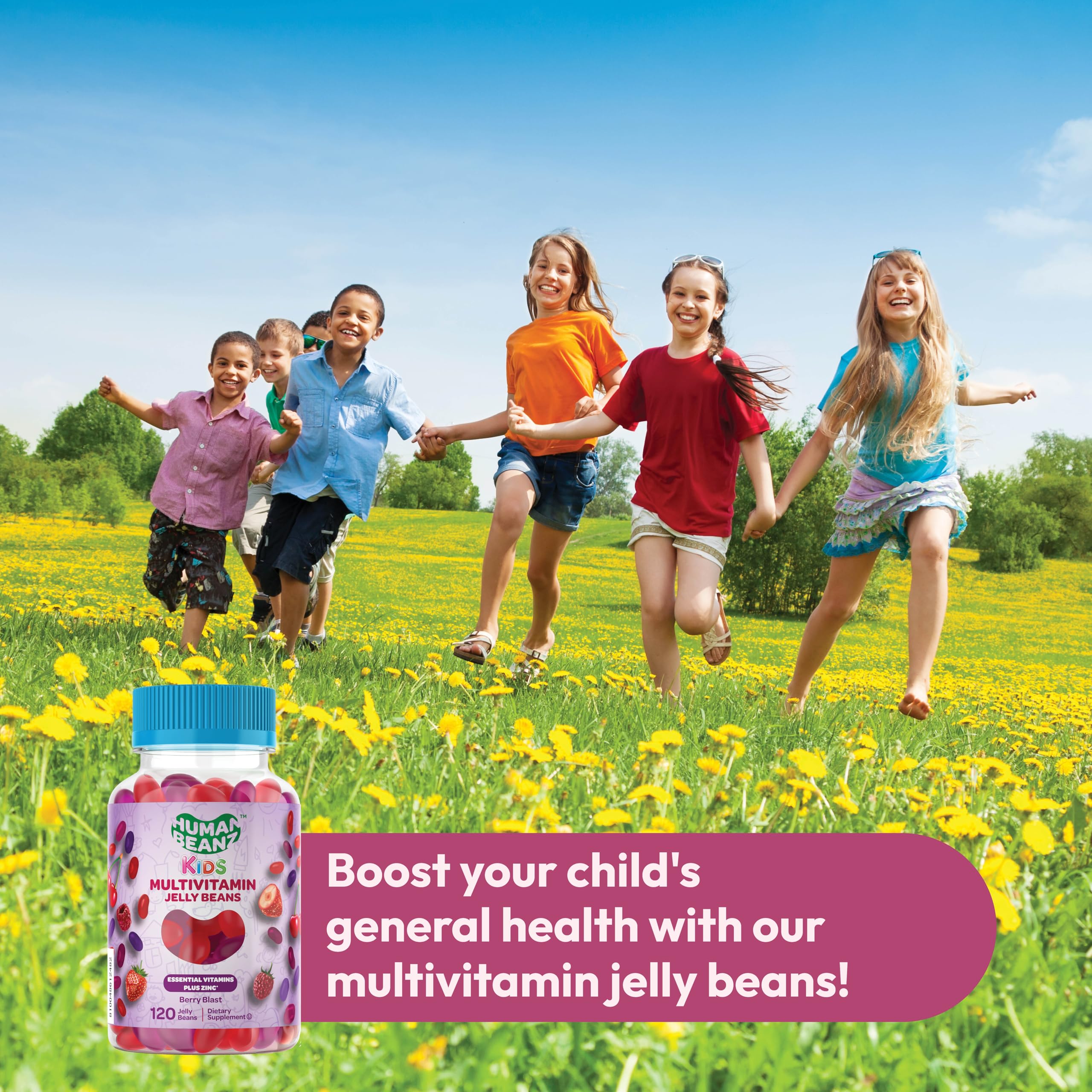 120 gomitas Human Beanz, presentación conveniente para la familia