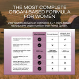 Cápsulas de hígado de bisonte de HUMAN NATURE Vital Mujer para nutrición de órganos.