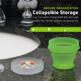 humangear GoCup con contenedor para pastillas integrado para organización.