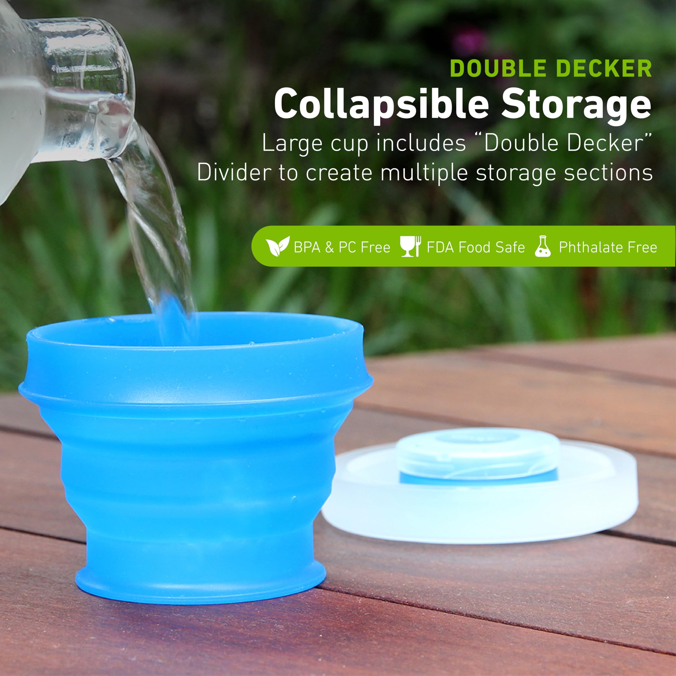 Divisor DoubleDecker en GoCup para dos compartimentos versátiles