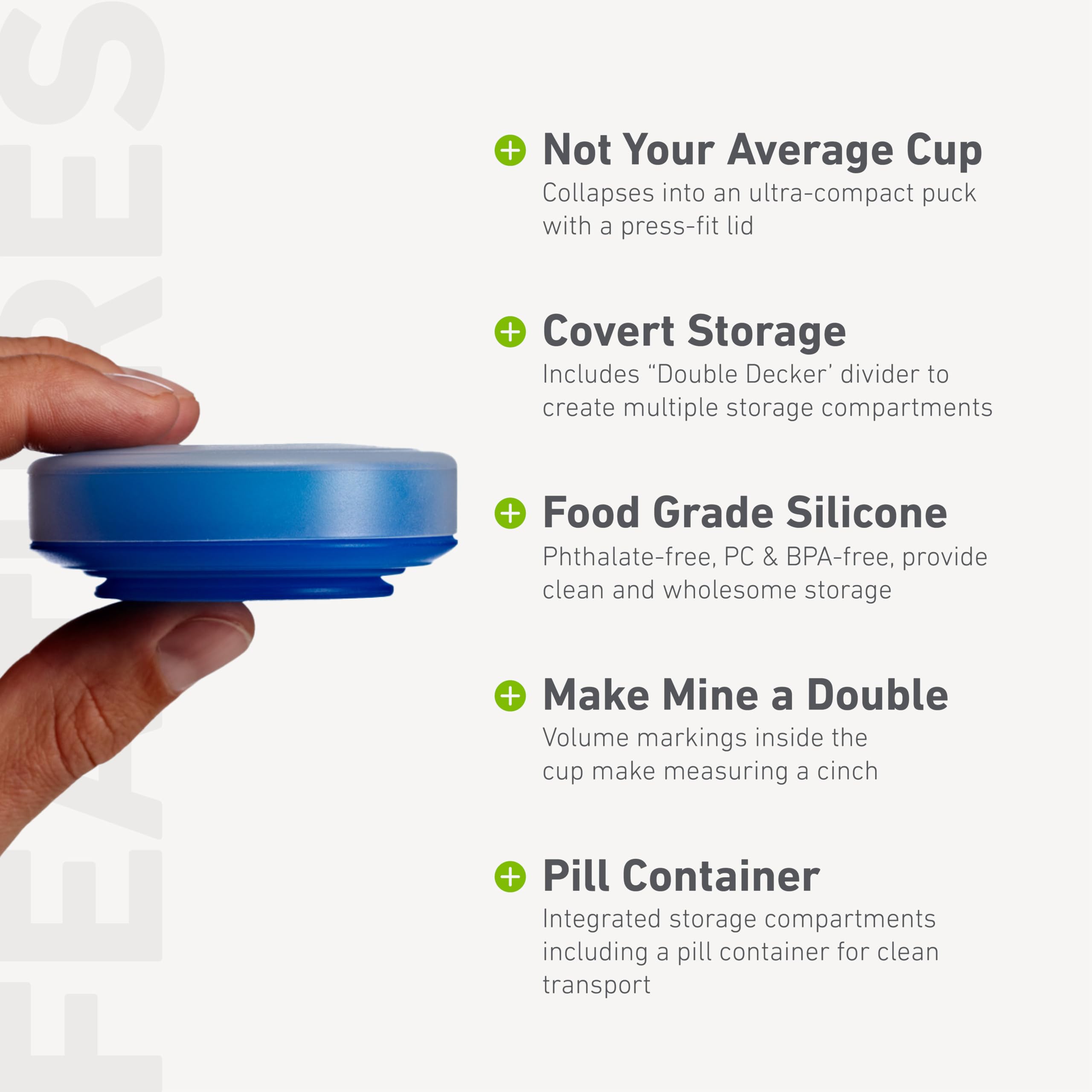 Silicona de grado alimentario sin BPA para GoCup segura