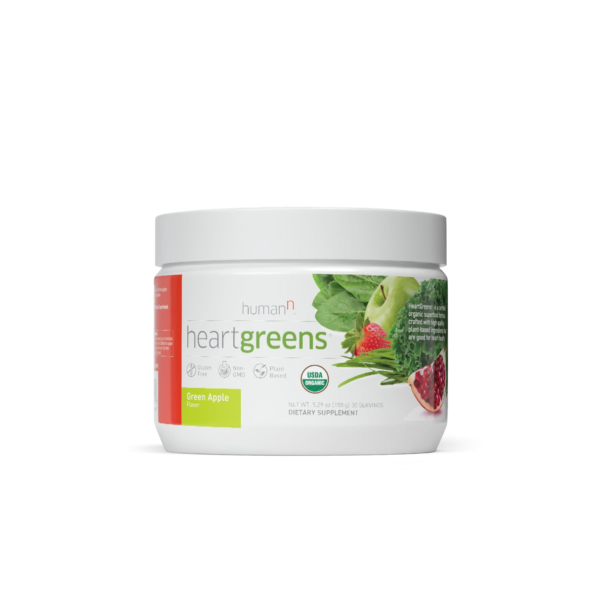 Humann HeartGreens: bote verde ideal para comenzar el día con verduras orgánicas.