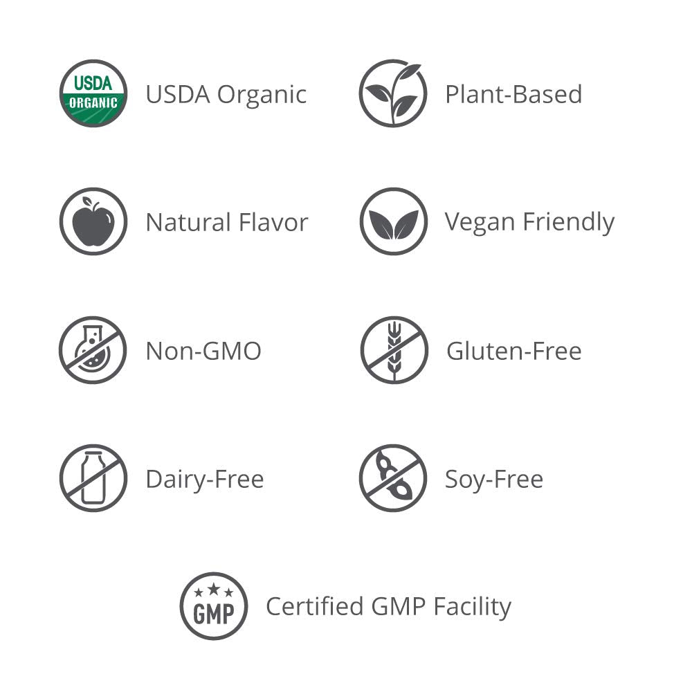 Humann HeartGreens: polvo orgánico libre de OGM para la rutina diaria.