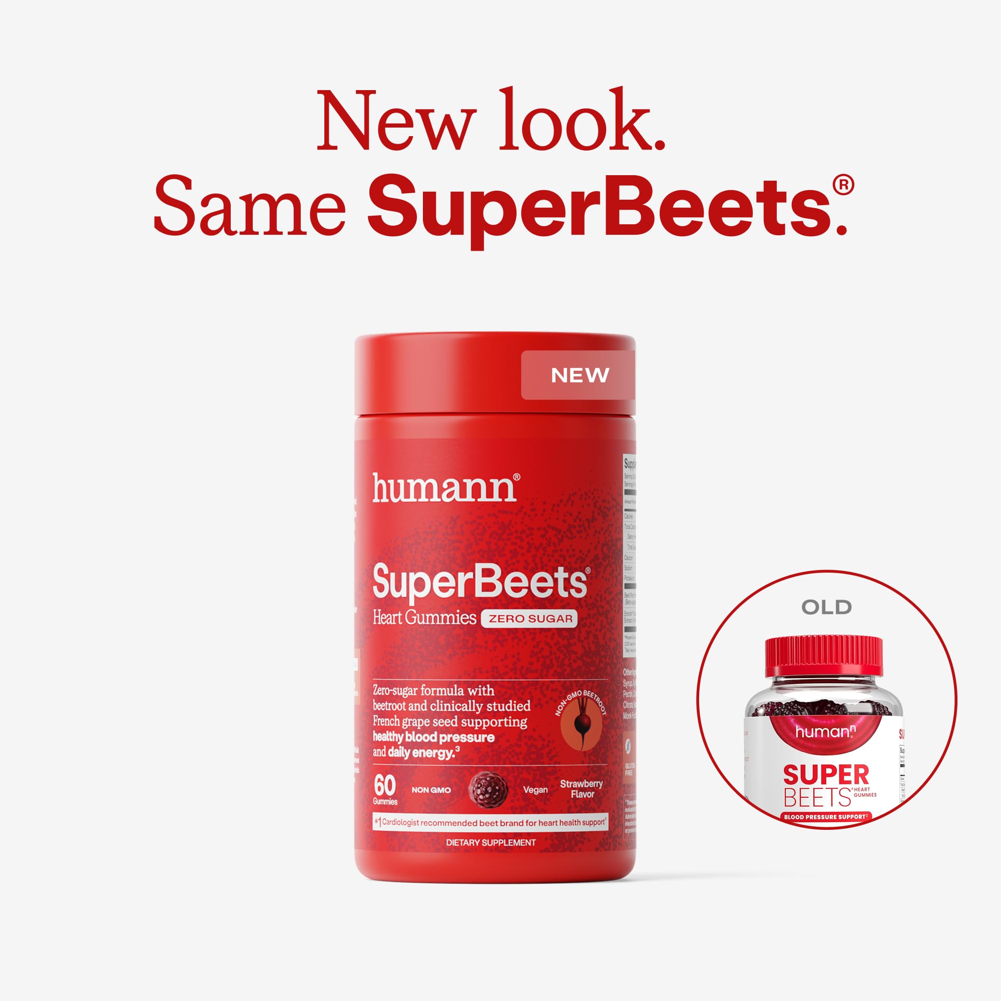 Humann SuperBeets etiqueta detalle, empaque y diseño que resaltan beneficios para la circulación