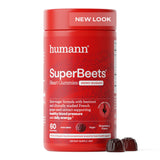 Humann SuperBeets gominolas enfoque en el corazón, sin azúcar, posible apoyo a la energía diaria