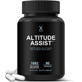 HUMANX Altitude Assist, botella visible para aclimatación en deportes de montaña.