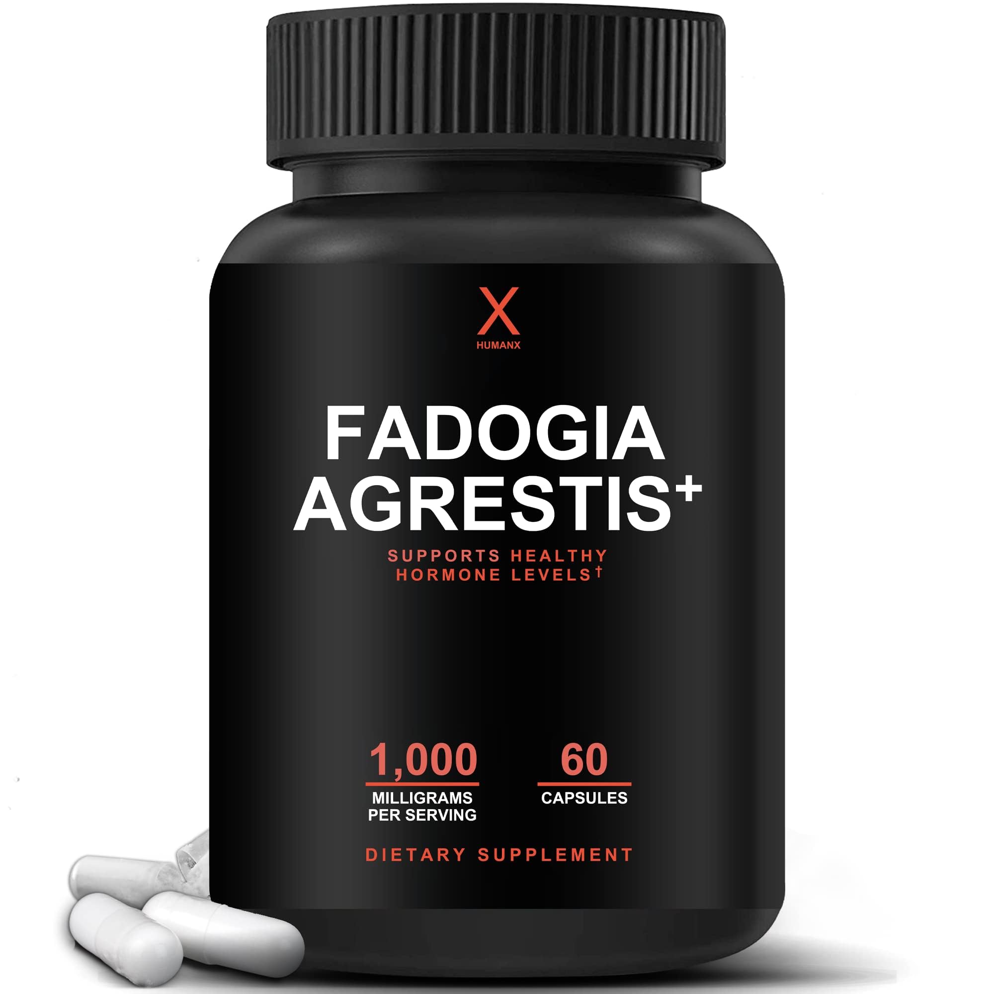 HUMANX Fadogia Agrestis, bote frontal, potencia rendimiento de forma natural