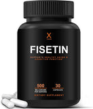 HUMANX Fisetina 500mg cápsulas en frasco para protección celular diaria.