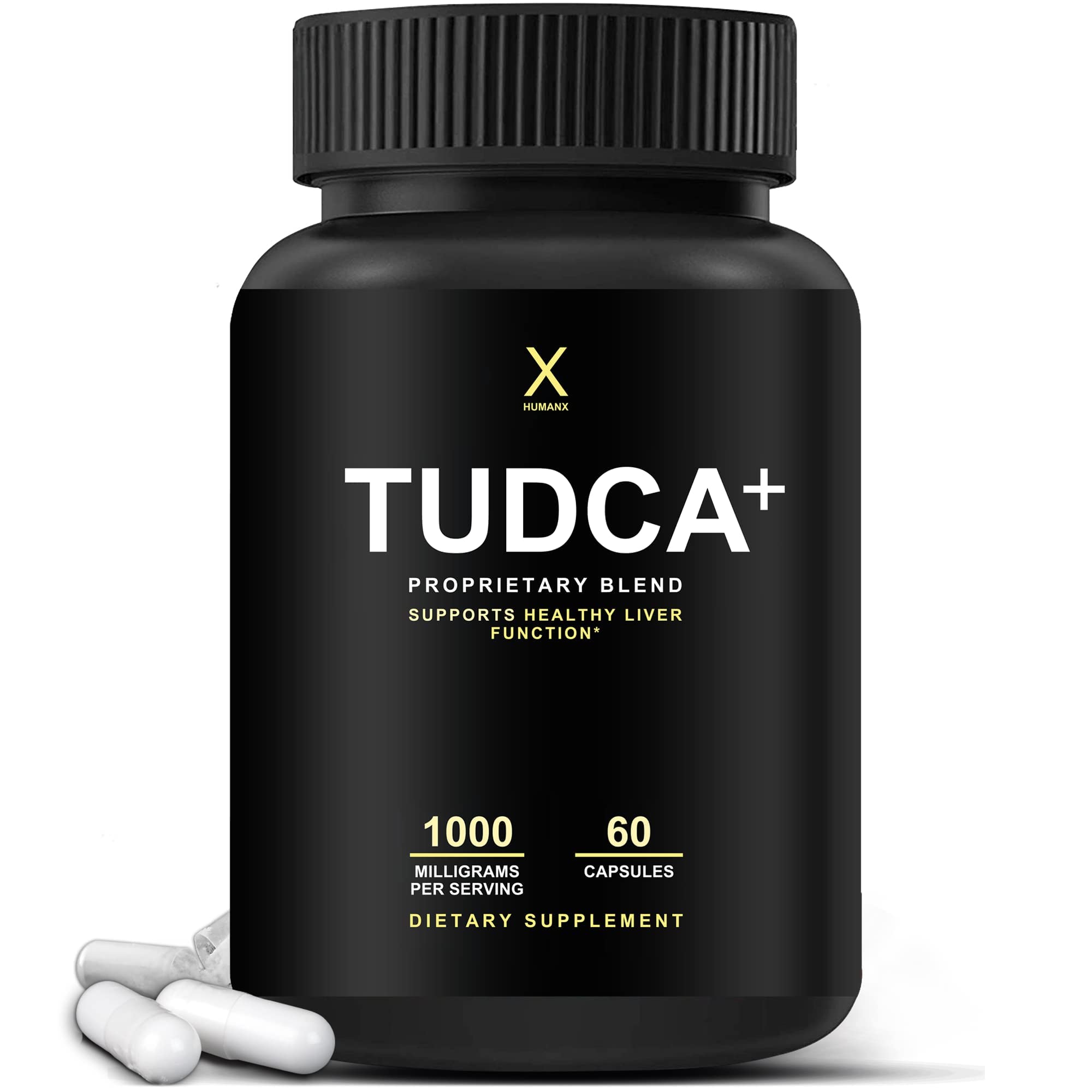 HUMANX Tudca+ 1000mg, equilibrio hepático en una cápsula fácil de tragar.