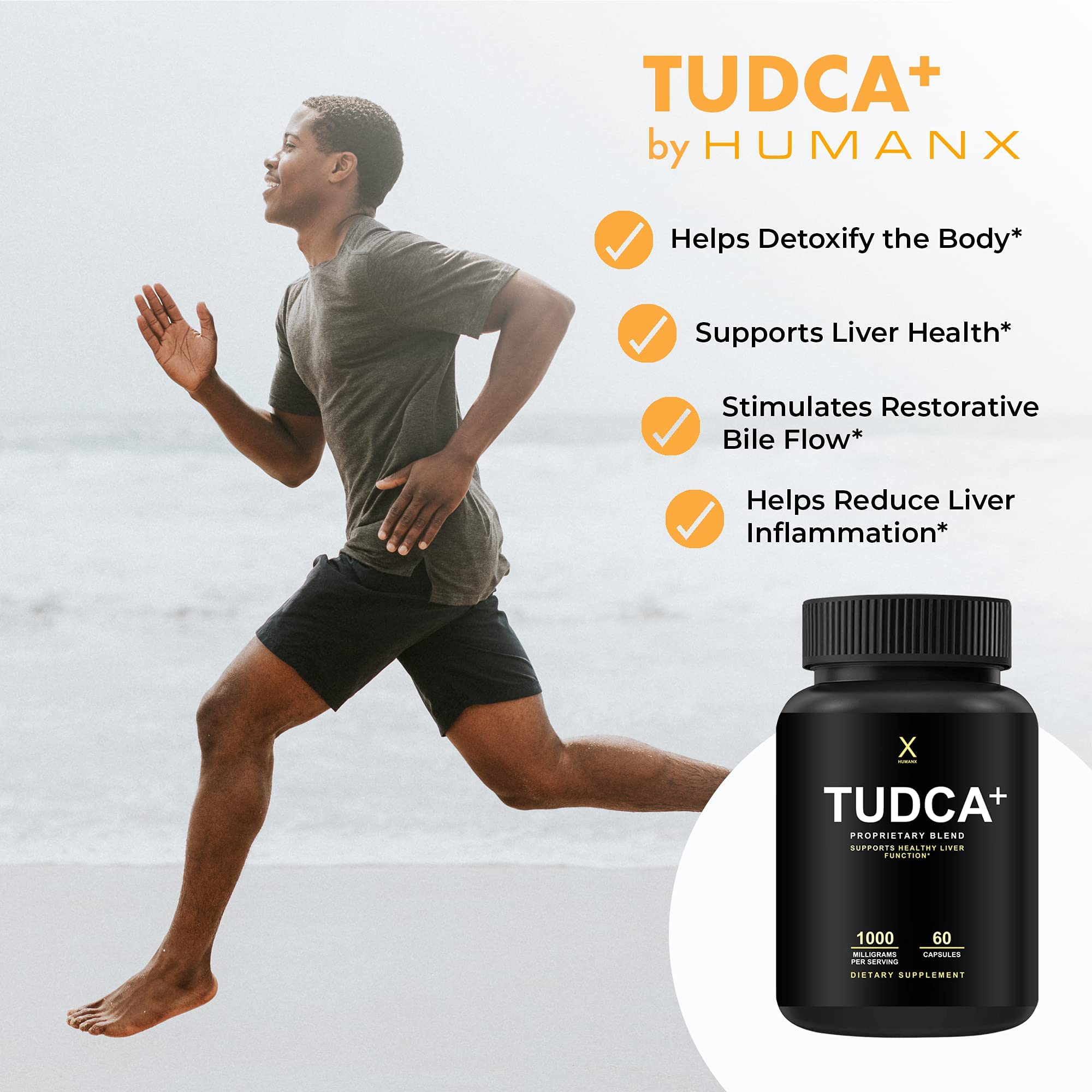 HUMANX Tudca+ incorpora pterostilbeno para antioxidantes de apoyo.
