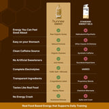 Hunnee Energy Golden Boost, cafeína natural, impulso para sesiones.