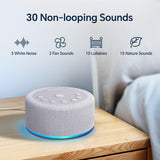 Hushing ofrece 30 sonidos naturales para bloquear ruidos molestos y relajar.