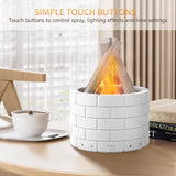HUTIP difusor efecto fuego campana iluminación suave y decorativa